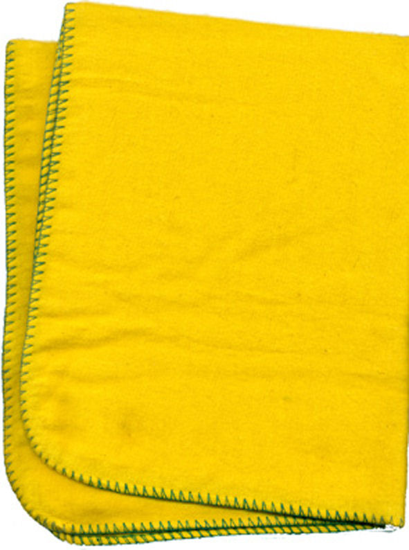 Chamoisine 40 cm x 40 cm en Coton de Couleur Jaune Vendue à la Paire