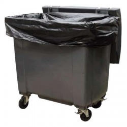 5381 SAC POUBELLE CONTENEUR 1000 L NOIR 30 microns carton de 50
