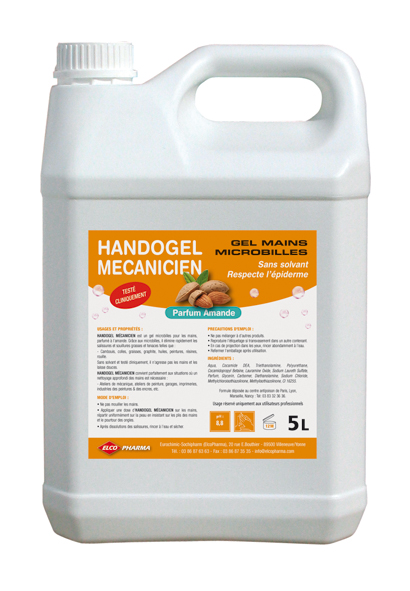 02401 HANDOGEL MÉCANICIEN savon mains microbilles bidon 5 L