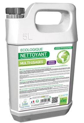 15327 - 15328 - 15329  Nettoyant Multi-Usages  KING ECO'ACTIF  ÉCOLABEL bidon 5 L
