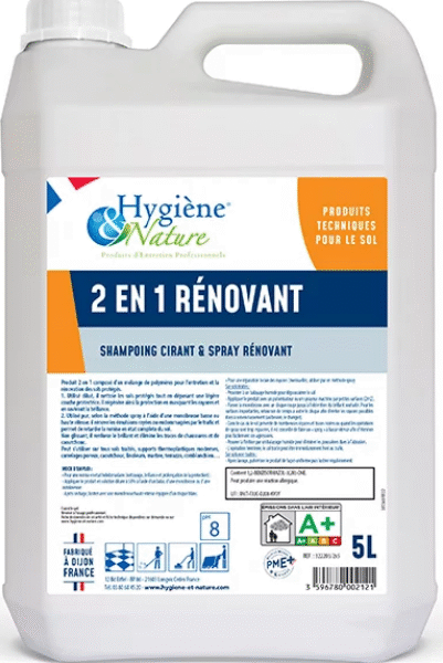 18A41 SHAMPOING CIRANT ET SPRAY RÉNOVANT 2 EN 1 bidon 5 L